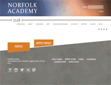 Tablet Screenshot of norfolkacademy.org